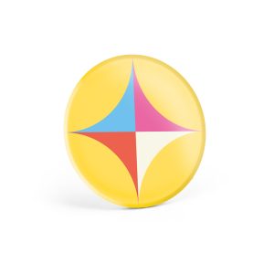 Button PIN 9. Pin rotondo con spilla
