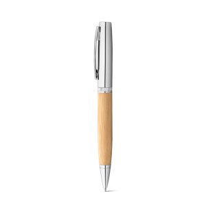 Penna a sfera in metallo e bambù con custodia FUJI