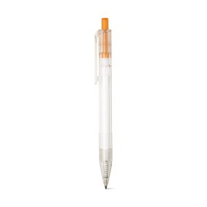 RPET ball pen pen with coloured button HARLAN