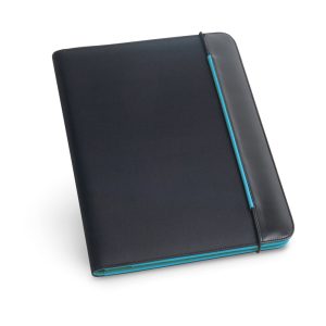 A4 folder in PU and microfibre with lined pages FITZGERALD