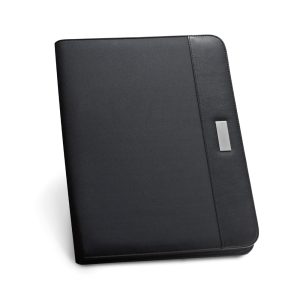 PU and microfibre A4 folder with lined pages PASZO