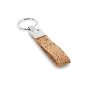 Cork and metal keyring CORKS