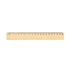 Pine wood ruler with 20 cm scale WESLEY 20