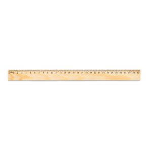 Pine wood ruler with 30 cm scale WESLEY 30