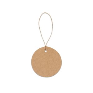 Label made from 100% recycled paper LABEL ROUND