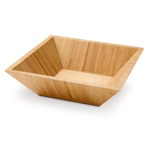 Square bamboo salad bowl PEPPER