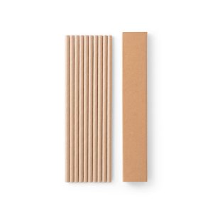 Set of 10 kraft paper straws LAMONE