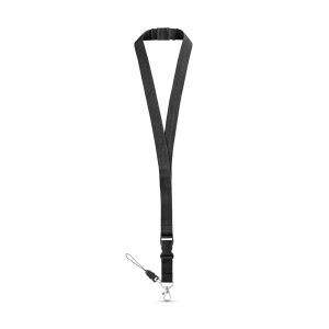 Polyester lanyard with metal carabiner MURRAY