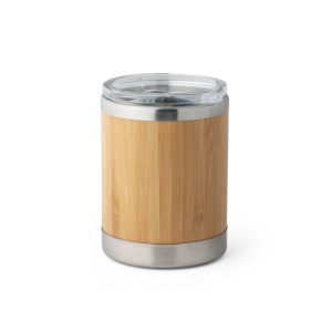Bicchiere in acciaio inox e bambù 350 mL LYCKA