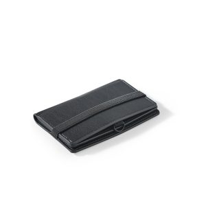 Porta tessere in PU con chiusura elastica GLENN