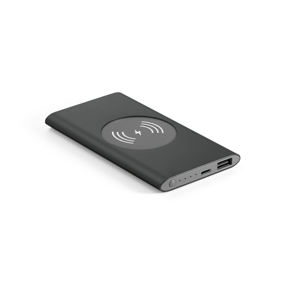 Power bank da 4.000 mAh con caricatore wireless da 5W in CASSINI