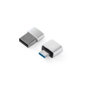 Set of 2 aluminium USB-A / USB-C adapters MINSKY