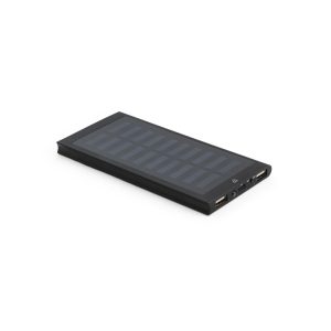 Power bank da 8.000 mAh con pannello solare in alluminio CLERK