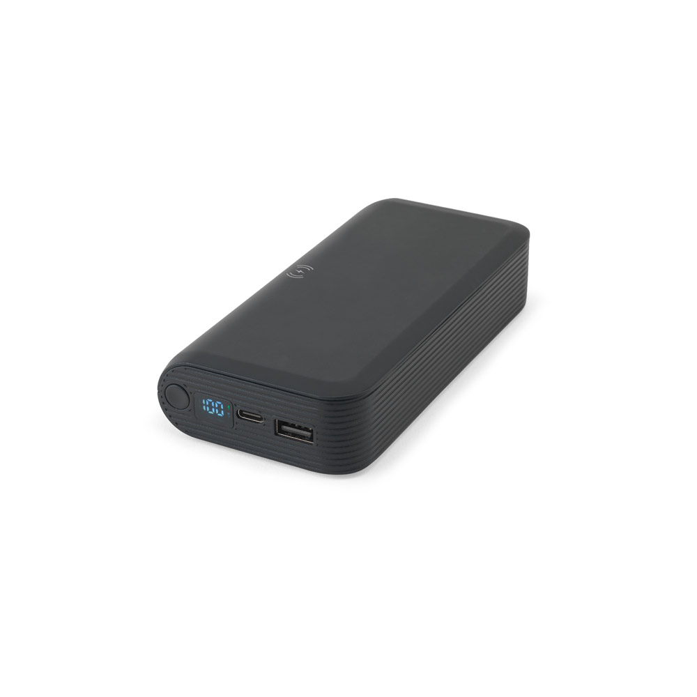 Power bank da 20.000 mAh in ABS riciclato BECKER 20