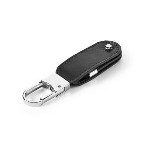 USB memory with 8GB in PU and with carabiner clip BRAGG 8GB