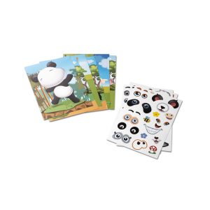 Gioco con adesivi composto da sei fogli MADAGASCAR