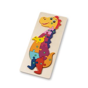 Puzzle in legno compensato a forma di dinosauro DIPLODOCO