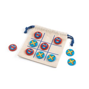 Classic 10-piece plywood Tic Tac Toe game CROSSES