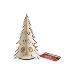 Collapsible wooden Christmas tree to colour PINERY