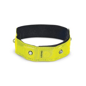Polsino riflettente con 4 LED rossi VISIBLE