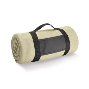 Fleece blanket with removable handle THORPE
