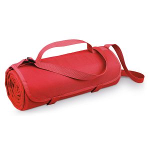 Fleece blanket with handle and strap FLEECE