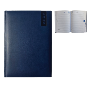 Daily diary in blue