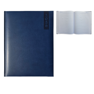 Weekly diary in blue