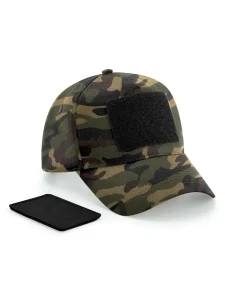Cappellino a 5 pannelli con patch rimovibile Beechfield B638