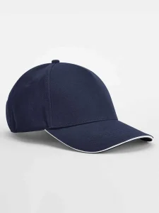 Cappellino classic a 5 pannelli in cotone biologico EarthAware – visiera sandwich Beechfield B825C