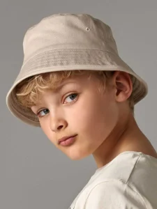 Cappello bucket junior in cotone organico Beechfield B90NB