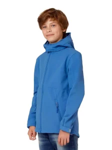 Softshell con cappuccio bambini B&C Collection BCJK969