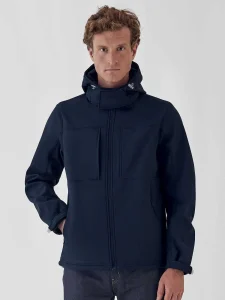 Giacca softshell con cappuccio da uomo B&C Collection BCJM950