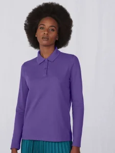 Polo da donna My Polo 180 a maniche lunghe B&C Collection BCPW462