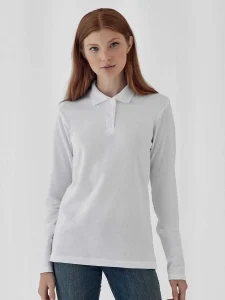 Polo ID.001 da donna a maniche lunghe B&C Collection BCPWI13