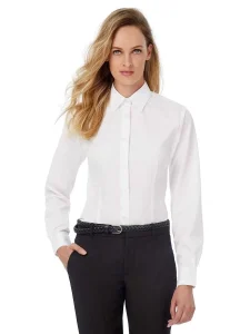 B&C Smart LSL – women’s long-sleeve shirt B&C BCSWP63