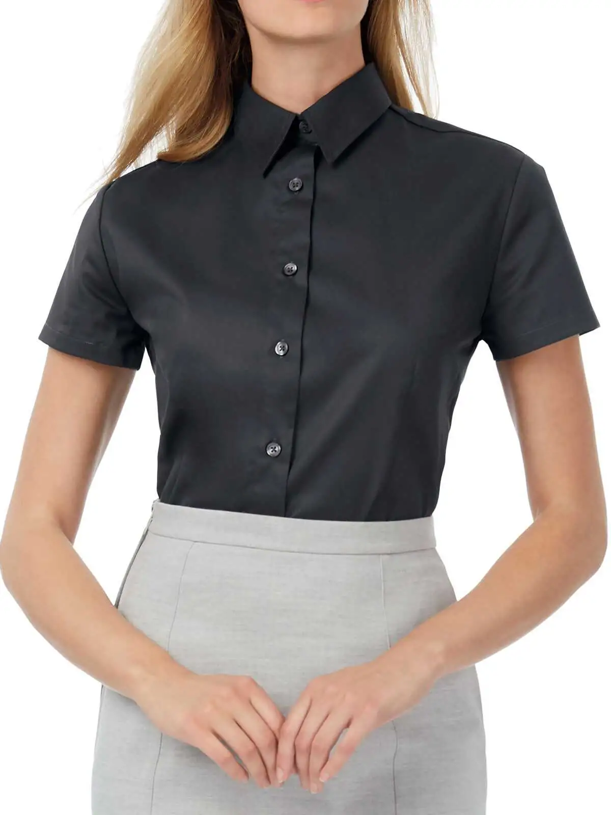 B&C Sharp SSL - women's short-sleeve shirt B&C BCSWT84