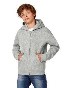Felpa con cappuccio e zip intera per bambini B&C Collection BCWK682