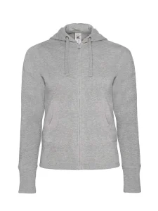 Felpa con cappuccio e zip intera da donna B&C Collection BCWW642