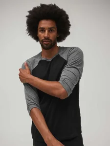 Unisex 3/4 sleeve baseball tee Bella+Canvas BE3200