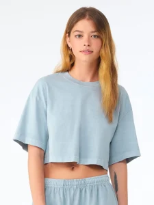 Women’s heavyweight washed cropped tee Bella+Canvas BE6882GD