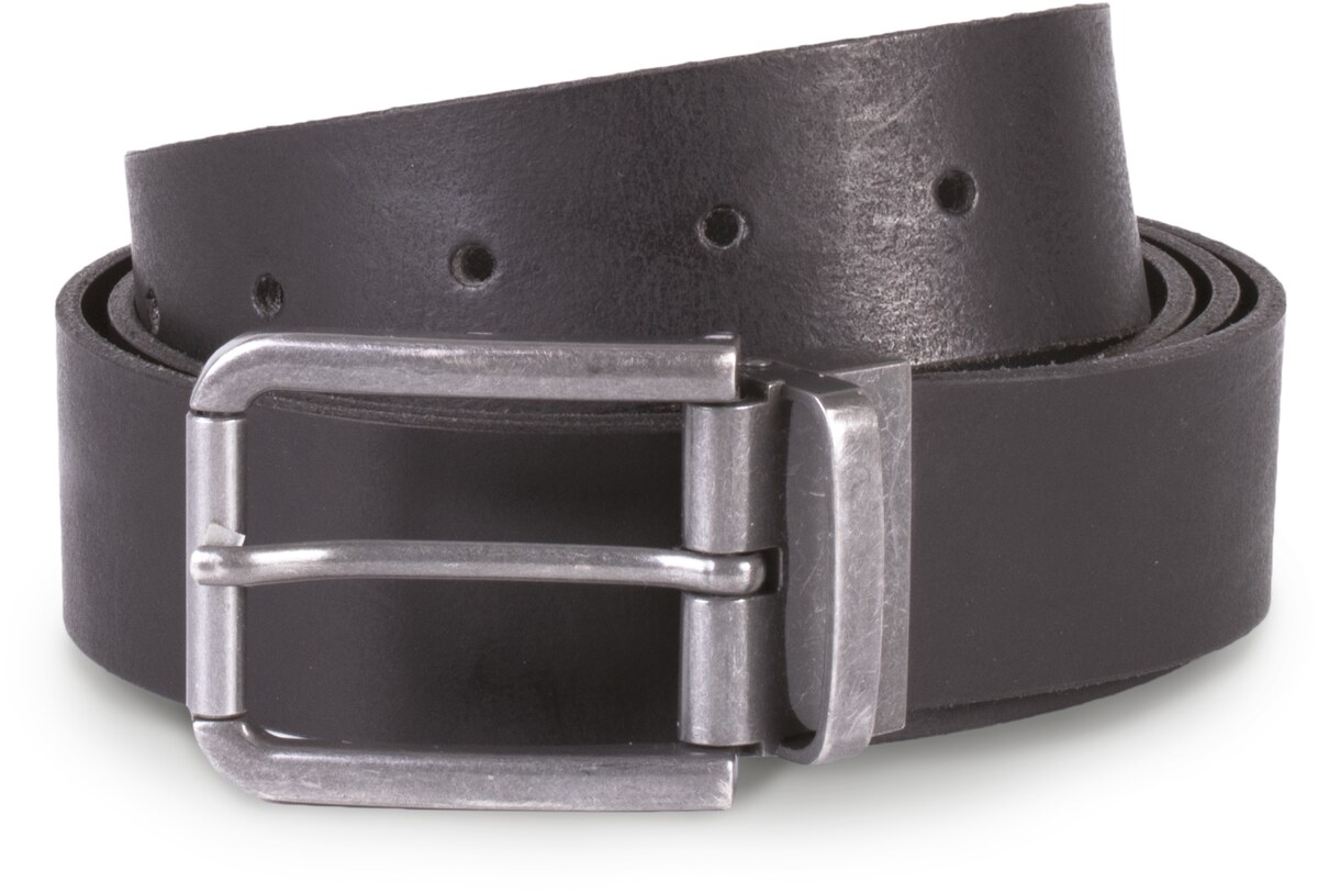 Raw edge leather belt - 35 mm K-UP KP812