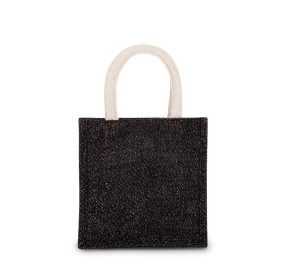 Jute canvas tote – small Kimood KI0272