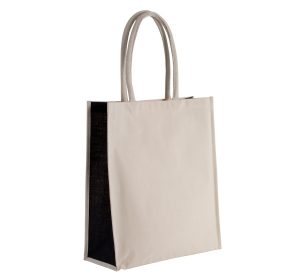 Cotton/jute tote bag – 23 L Kimood KI0253