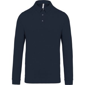 Men’s long sleeved jersey polo shirt Kariban KA264