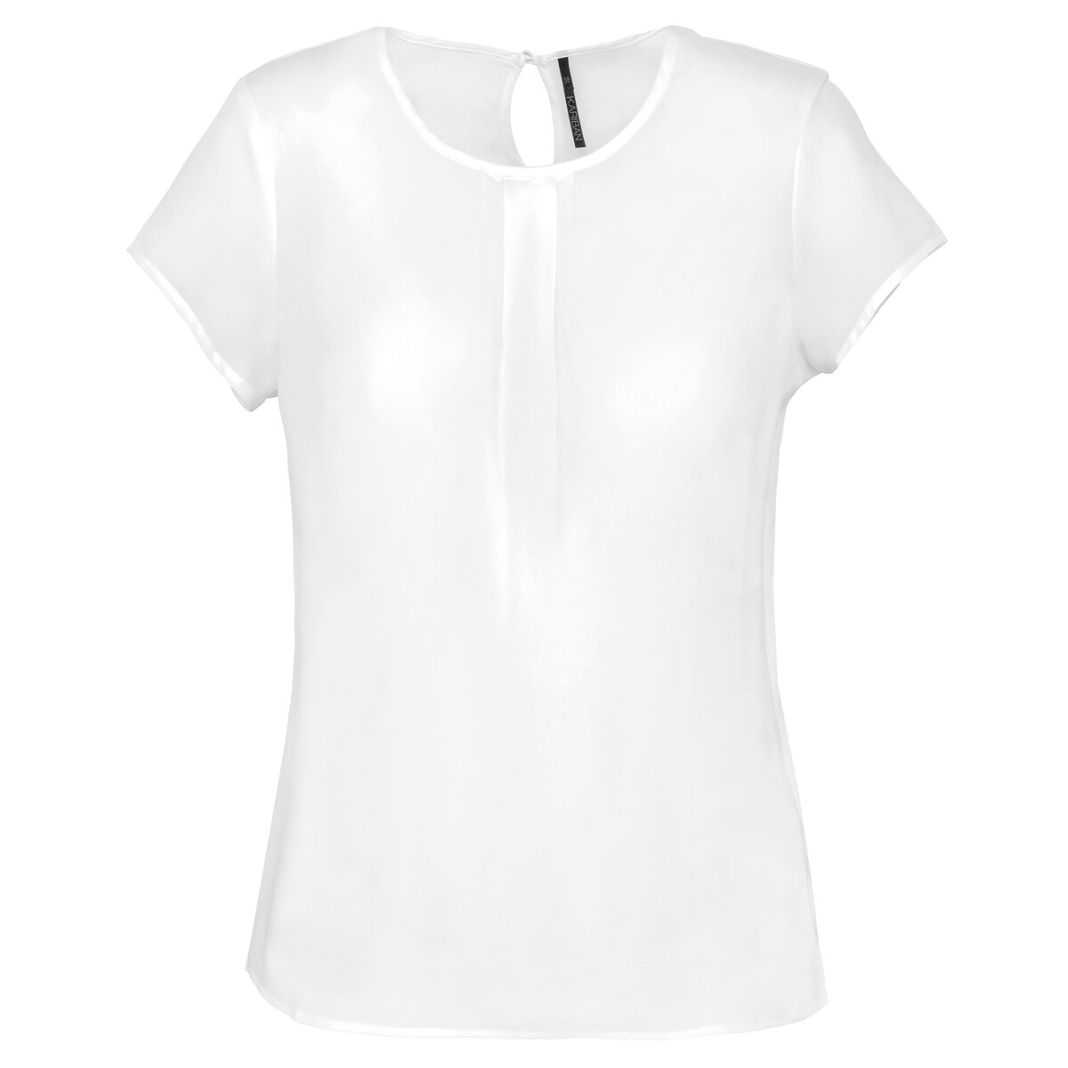 Ladies' short-sleeved crepe blouse Kariban KA5002