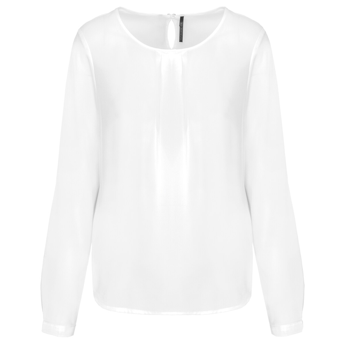 Ladies' long-sleeved crepe blouse Kariban KA5003