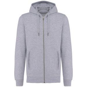 Unisex eco-friendly French terry zipped hooded sweatshirt Kariban KA4008