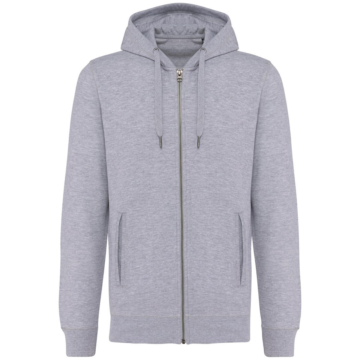 Unisex eco-friendly French terry zipped hooded sweatshirt Kariban KA4008