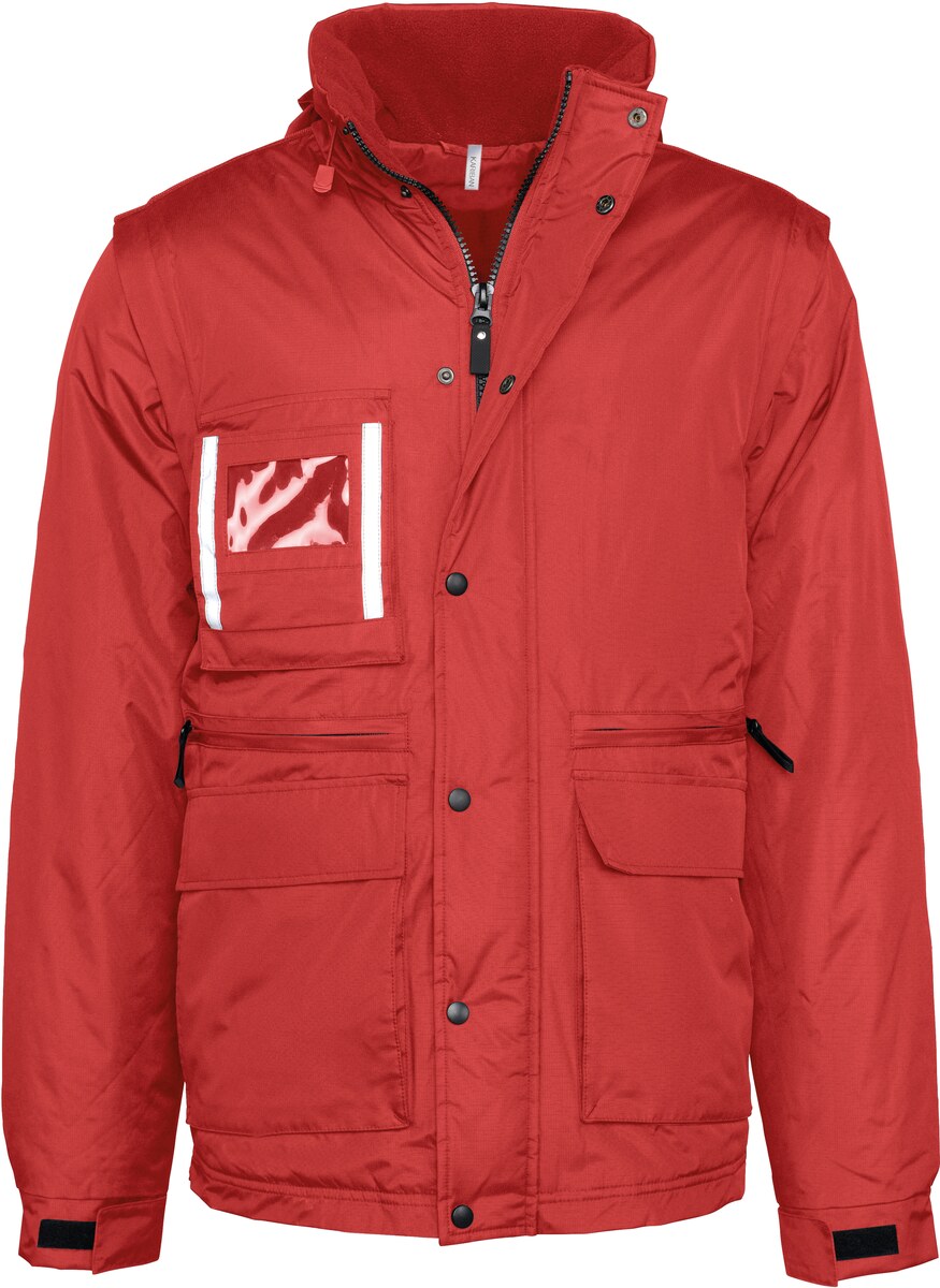 Detachable-sleeved workwear parka Designed To Work WK6106